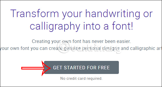 Truy cập Calligraphr