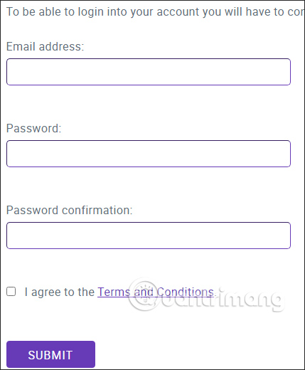 Đăng ký tài khoản Calligraphr