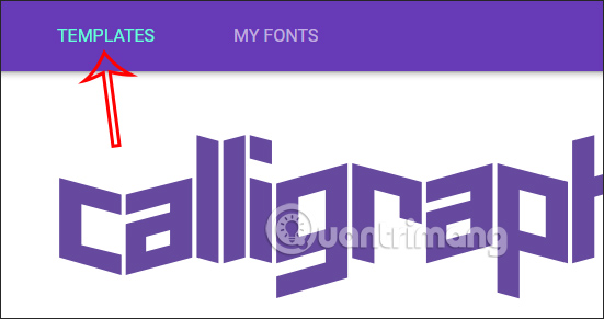 Templates trong Calligraphr