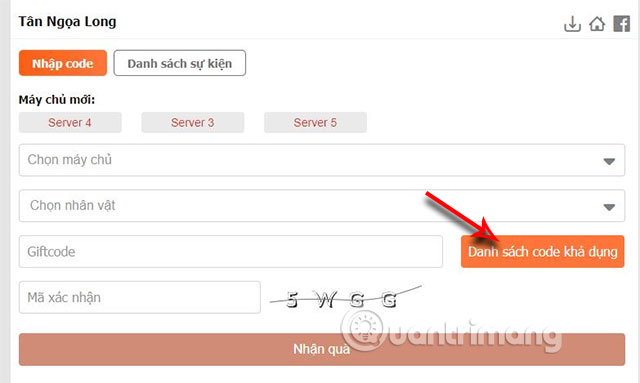 code tan ngoa long vng