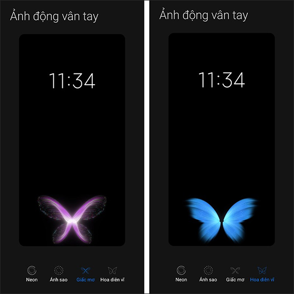 Đổi hiệu ứng khóa vân tay trên Xiaomi