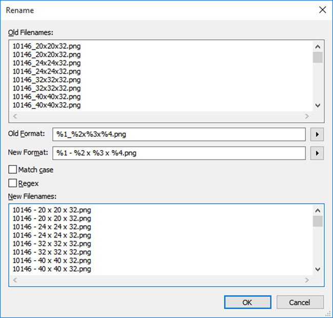 Đổi tên file hàng loạt