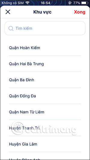 Tra cứu lịch cắt điện trên EVNHANOI