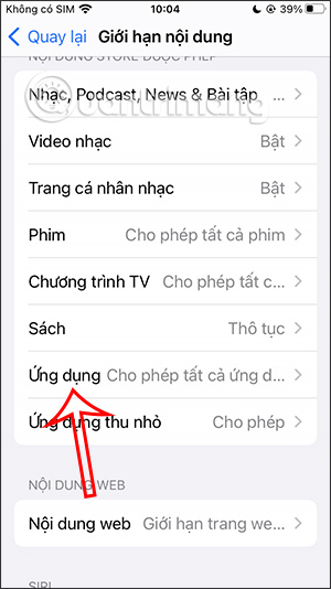 Ứng dụng trên iPhone
