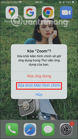 Xóa ứng dụng khỏi màn hình iPhone