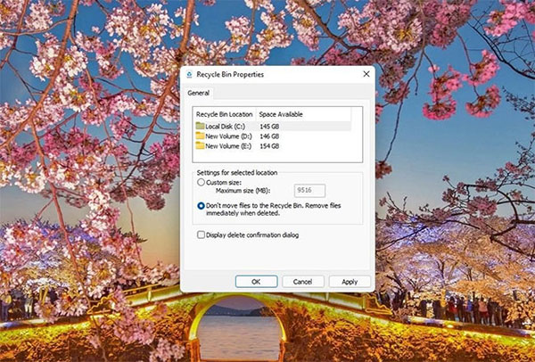 Xóa vĩnh viễn các file mà không cần đưa chúng vào Recycle Bin