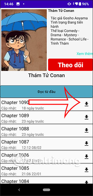 Tải chap truyện