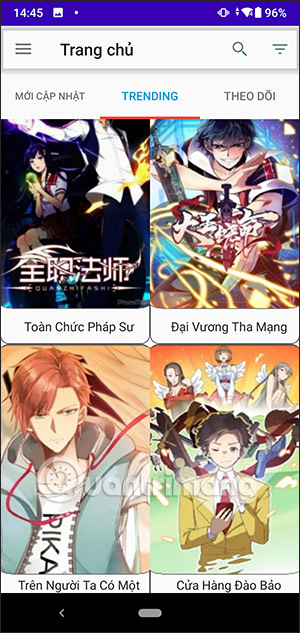 Truyện mới cập nhật Android