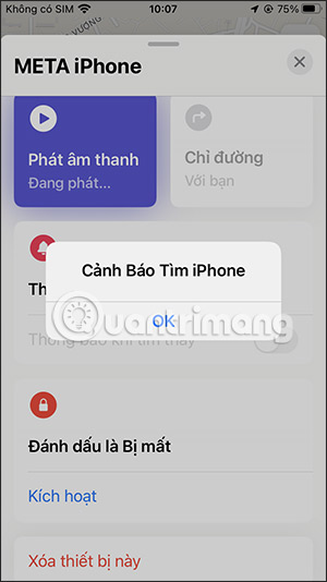 Tìm kiếm iPhone qua âm thanh 