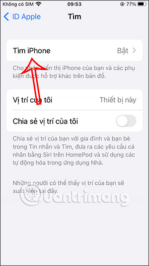 Kích hoạt Tim trên iPhone