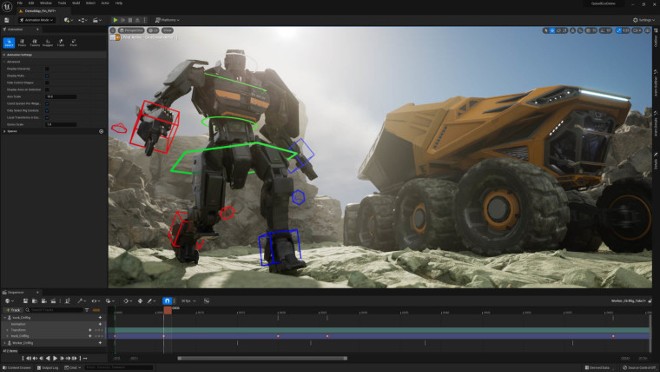 Một cảnh game đang được xây dựng bởi Unreal Engine 5