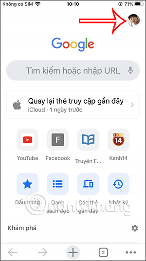 Ảnh hồ sơ Chrome