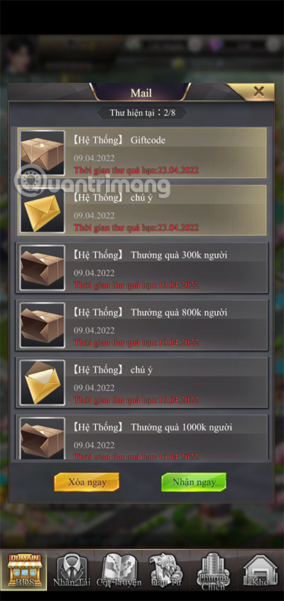 nhap code thien tai kinh doanh