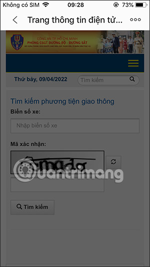 Tra cứu xe tạm giữ