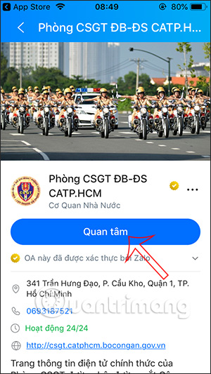Quan trâm Phòng CSGT ĐB-ĐS CATP.HCM