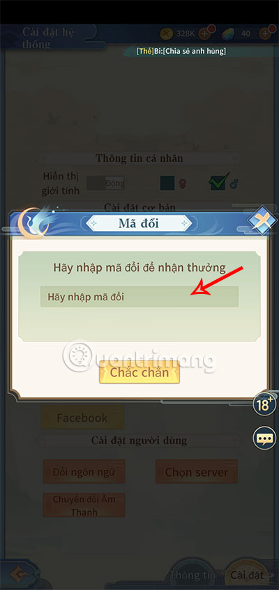 giftcode huyen thoai phuong dong