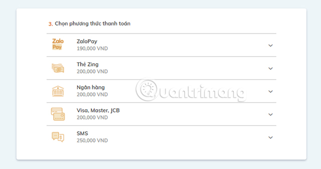Lựa chọn phương thức thanh toán phù hợp