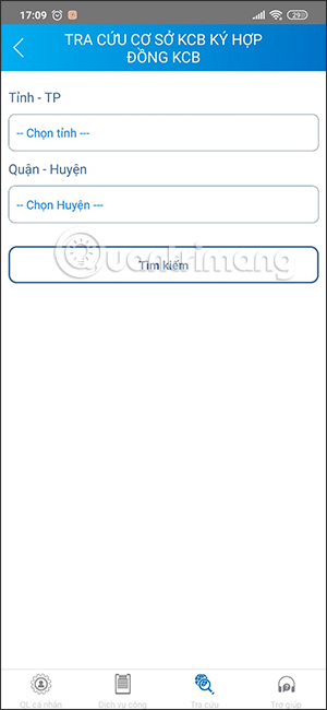 Tra cứu cơ sở khám chữa bệnh