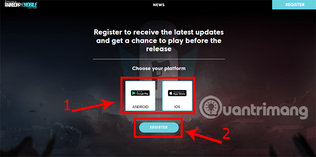 Chọn hệ điều hành bạn sử dụng để trải nghiệm game