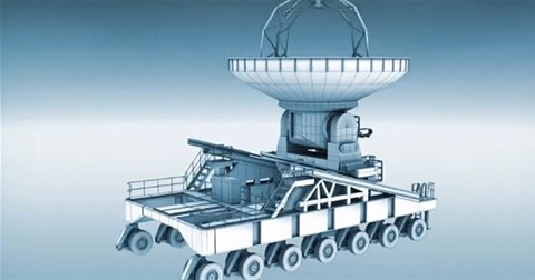 Vận chuyển ăng-ten nặng 115 tấn lên núi cho hệ thống kính viễn vọng như thế nào?