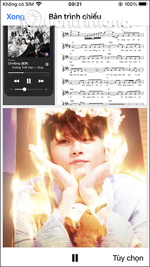 Tùy chọn slideshow