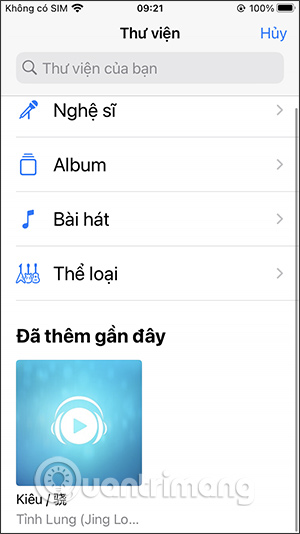 Chọn nhạc cho slideshow