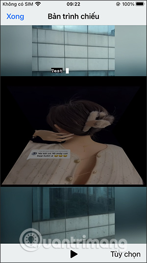 Slideshow mới trên iPhone