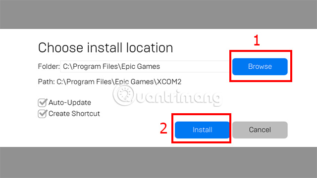 Thiết lập cài đặt game