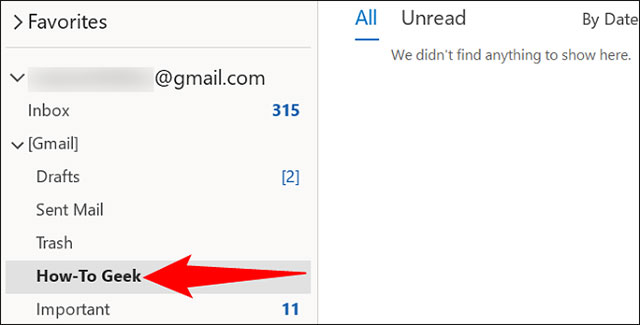 Tìm thư mục bạn muốn xóa
