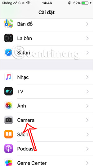 Ứng dụng camera trên iPhone 