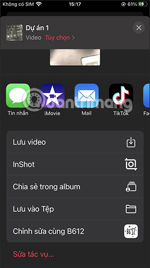 Chia sẻ video trên Clips