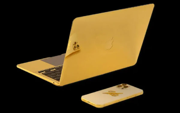 Macbook Pro dát vàng 24K (22.178 USD)