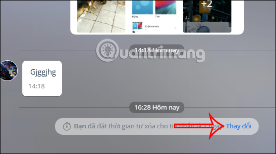 Thay đổi thời gian xóa tin nhắn Zalo