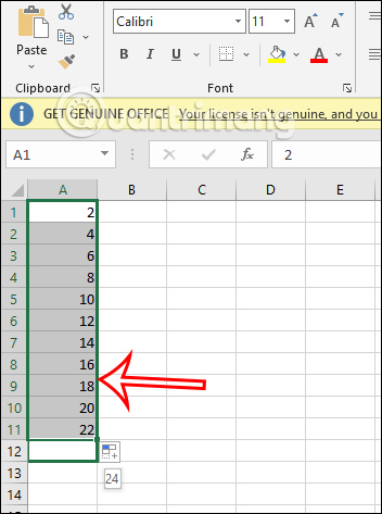 7 cách đánh số thứ tự trong Excel rất đơn giản - Ảnh minh hoạ 3
