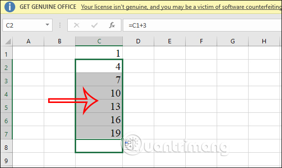 Công thức đánh số thứ tự trong Excel