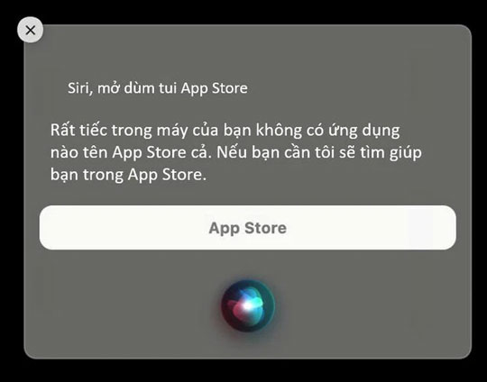 Với thông báo này, người dùng chỉ biết than trời: “Ủa, không có App Store thì bình thường tôi tải ứng dụng kiểu gì?”