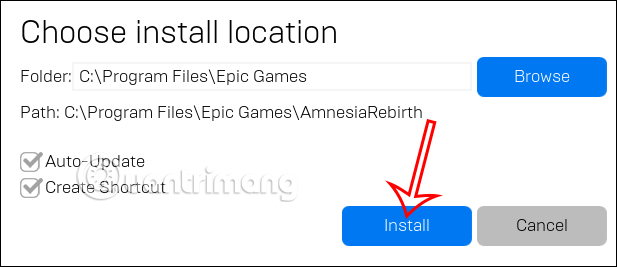 Cài đặt Amnesia: Rebirth