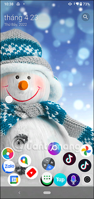 Hiệu ứng lăn ứng dụng trên Android