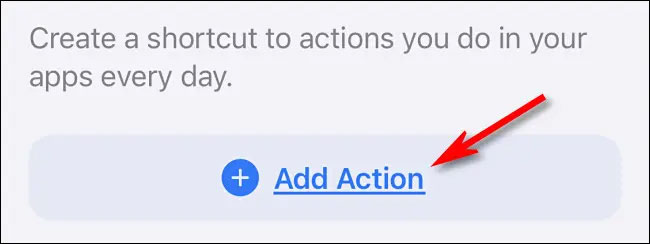 Nhấn vào nút “Add Action”