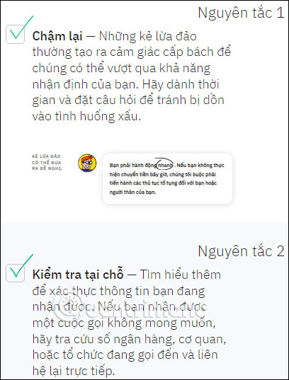 3 nguyên tắc vàng để ngăn chặn hành động lừa đảo