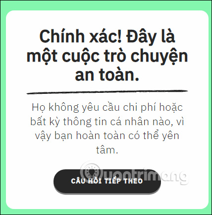 Lưu ý hình thức an toàn trên dauhieuluadao