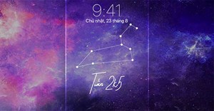 Cách tạo hình nền điện thoại Galaxy cung Hoàng đạo