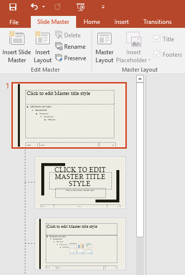 PowerPoint 2019 Ph n 28 Slide Master View QuanTriMang