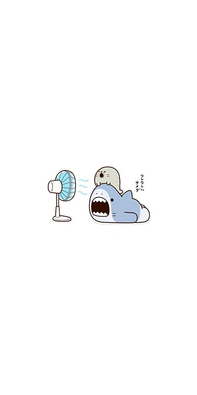 ảnh nền cá mập cute