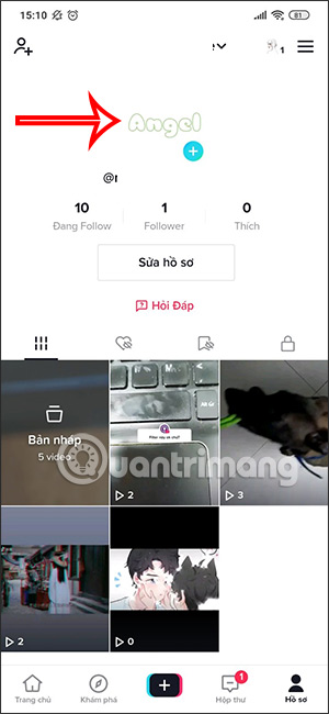 Chọn avatar Tik Tok trong suốt