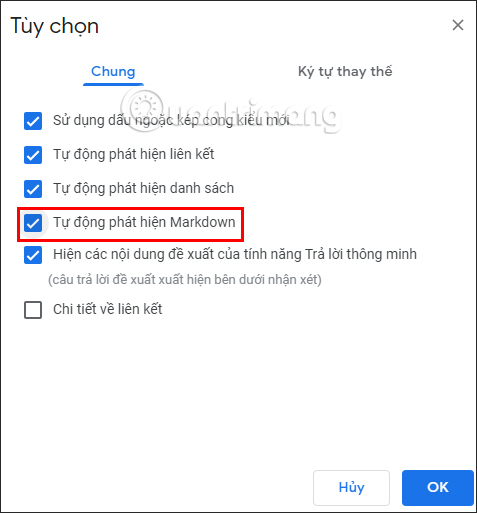 Bật Markdown trong Google Docs