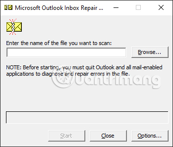 Tìm file dữ liệu Outlook (. PST)