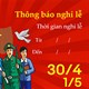 Cách tạo banner thông báo nghỉ lễ 30/4 và 1/5