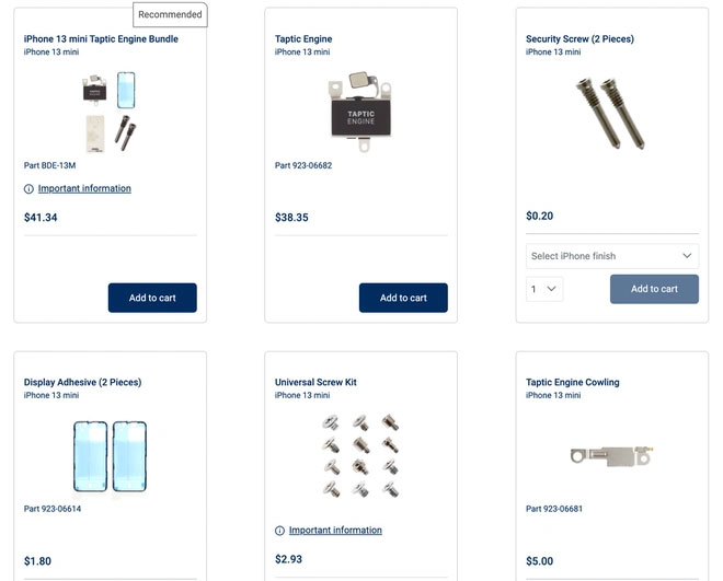 Giá thay bộ rung Taptic Engine