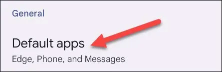Bấm chọn “Default Apps” 